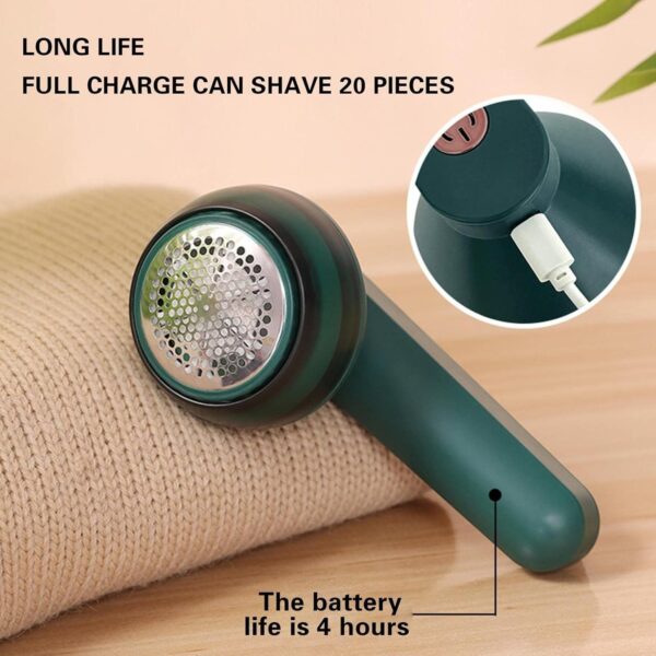 Rechargeable Lint Remover – Portable Electric Fabric Shaver for Clothes, Sweaters & Upholstery (Random Color)